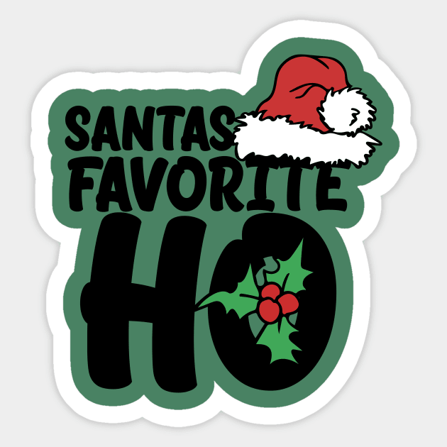 Santas favorite HO Sticker by bubbsnugg